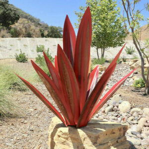 Pure metal+Hot Sales 50% Off-Red Tequila Agave-Perfect for garden decoration