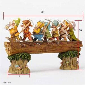 【1:3 ratio handmade】Seven dwarf trees gnome decorate the garden