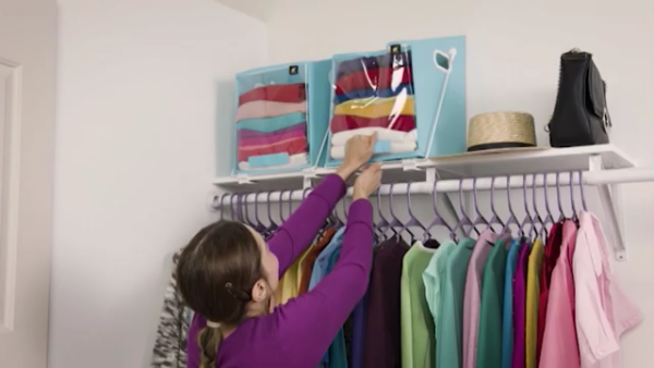 Closet Caddy-Retrieve items from high shelves safely and easily