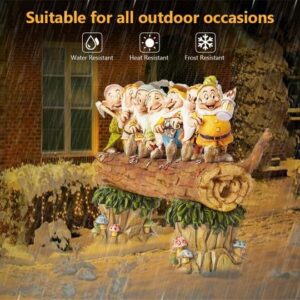 【1:3 ratio handmade】Seven dwarf trees gnome decorate the garden