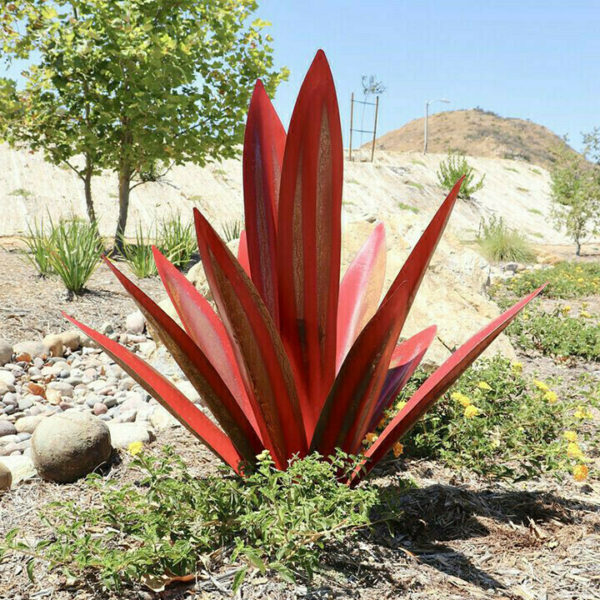 Pure metal+Hot Sales 50% Off-Red Tequila Agave-Perfect for garden decoration