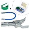 Hose Kit High-Pressure 10000PSI Grease Gun Coupler Coupling End Fitting 1/8” NPT Adapter Connector Lock-On Tool Accessories