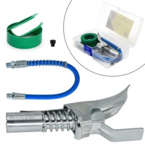 Hose Kit High-Pressure 10000PSI Grease Gun Coupler Coupling End Fitting 1/8” NPT Adapter Connector Lock-On Tool Accessories