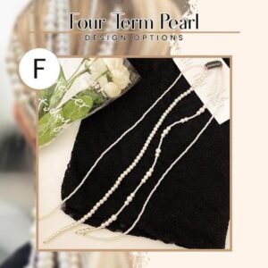 Pearl Tassel Hair Braid Chains