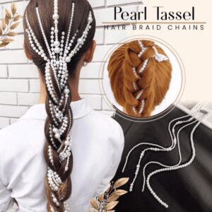 Pearl Tassel Hair Braid Chains