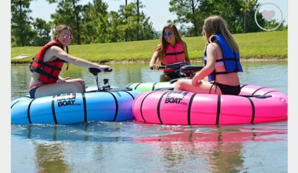 Bumper Boat | Portable Personal Watercraft（Including inflator, motor and assembly parts）