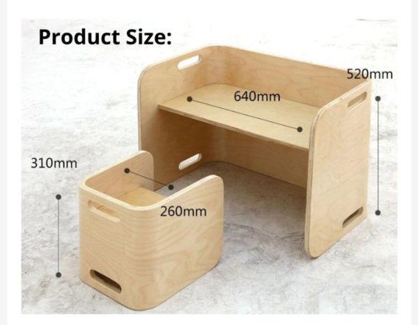 Wooden DIY Desk Set