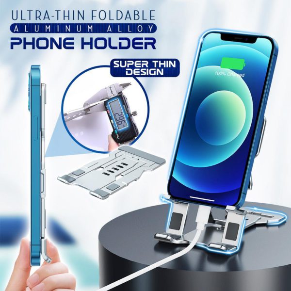 Ultra-Thin Portable Foldable Aluminum Alloy Phone Holder