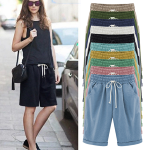 21ss Elastic Waist Casual Comfy Summer Shorts