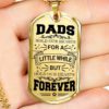 Dads Hold Our Hearts - Father's Day Gift - Gift Ideas For Dad - Military Dog Tag Necklace