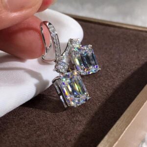 Square Cut Ice Candy Ear Hook Earrings(Buy 1 Free 1)