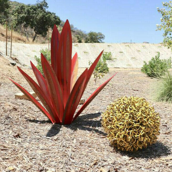 Pure metal+Hot Sales 50% Off-Red Tequila Agave-Perfect for garden decoration