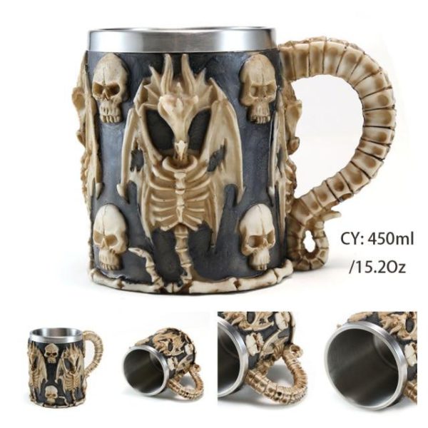 Necromancer Skull Mug