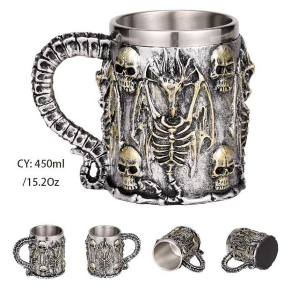 Necromancer Skull Mug