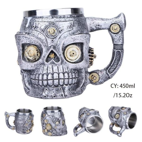 Necromancer Skull Mug