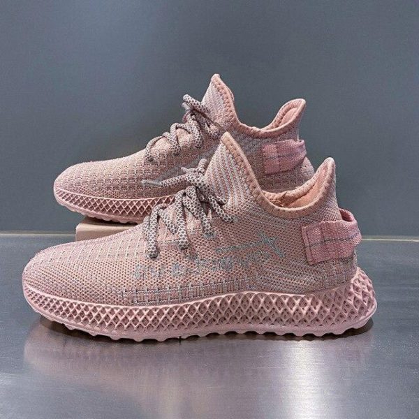 Spring and Summer 2021 New Breathable Knitted Women's Shoes