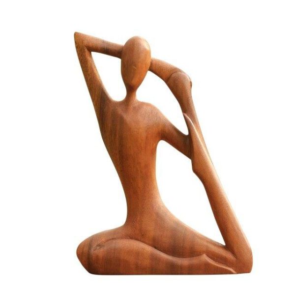 Yoga Body Figure Sculture Wood