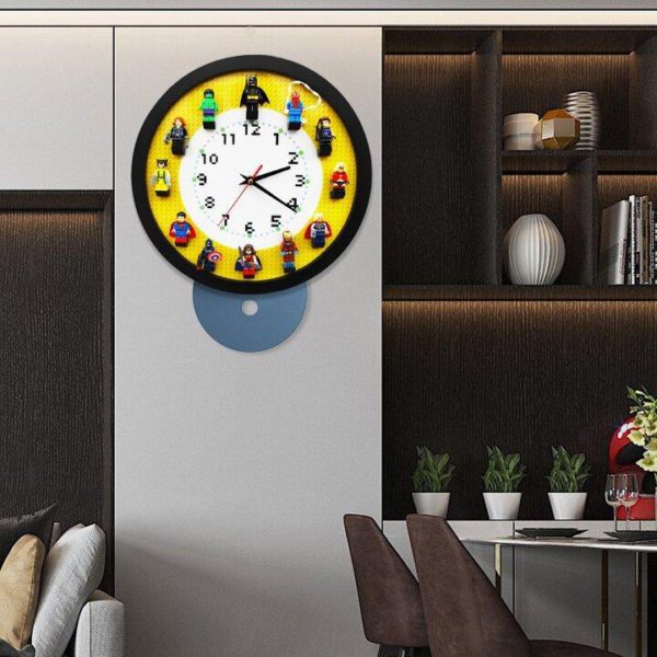 50% OFF TODAY! Wall Clock Including 12 Superheroes