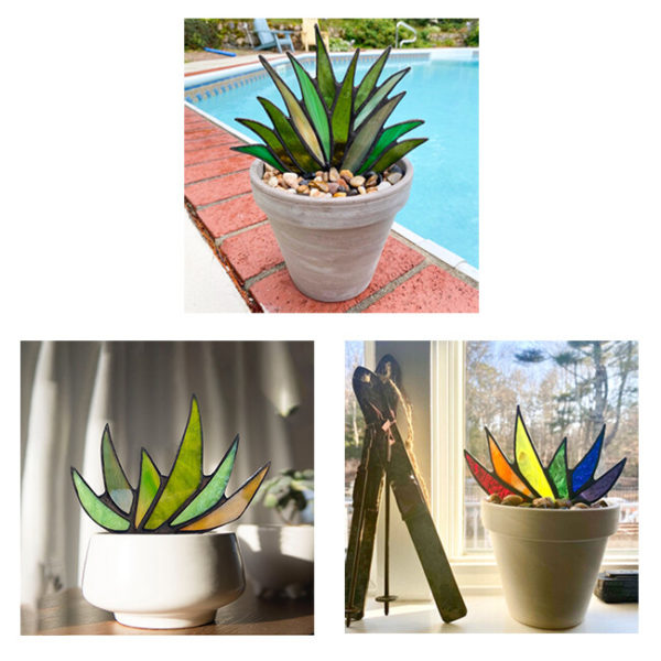 Suncatcher Stained Agave Plante-Buy More Save More