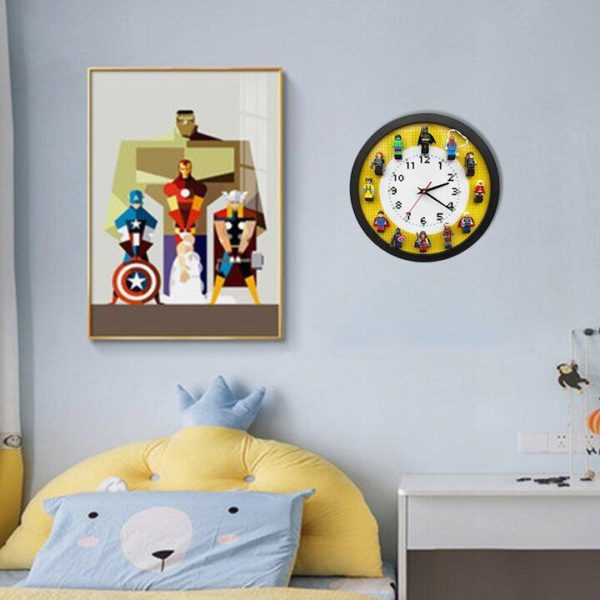 50% OFF TODAY! Wall Clock Including 12 Superheroes