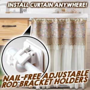 (❤️Clearance Sale 63% Off ) Nail-free Adjustable Rod Bracket Holders - Buy 2 Get Extra 20% OFF