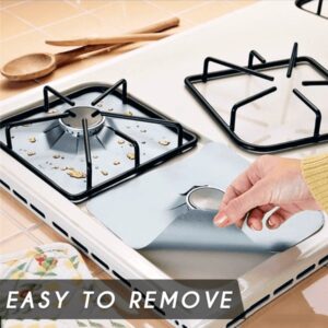 (Summer Sale-50% OFF) Reusable Easy-Wipe Stove Protector(4 pcs) -Buy More Save More