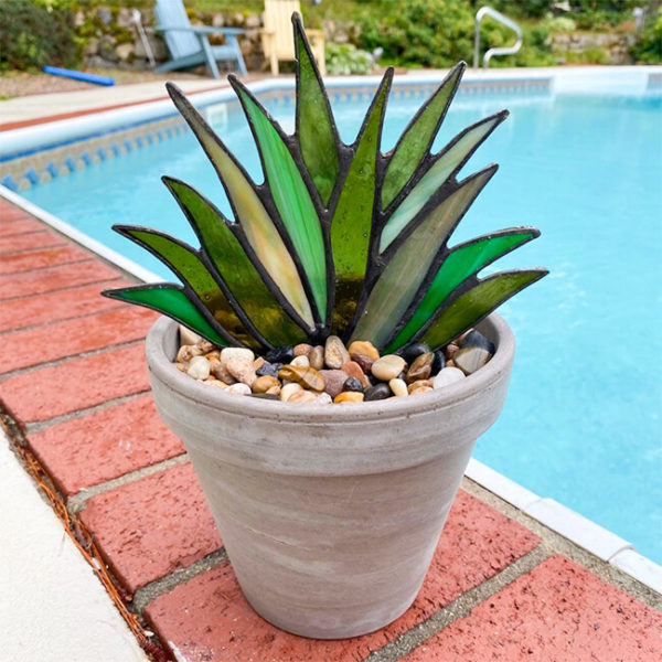 Suncatcher Stained Agave Plante-Buy More Save More