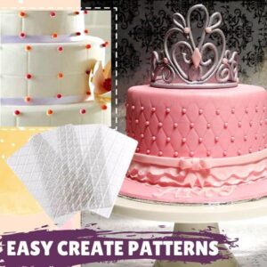 Fondant Texture Lattice Impression Mat (4pcs Set)