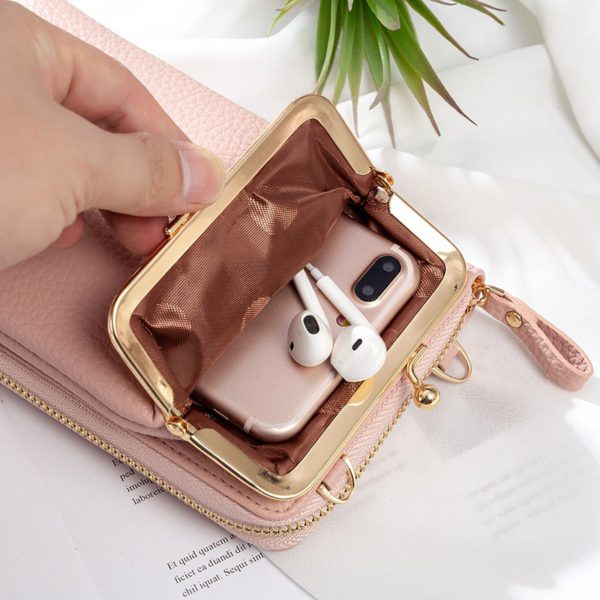 (🔥Hot Summer Sale - 50% OFF) Women Phone Bag Solid Crossbody Bag - Buy 2 Free Shipping