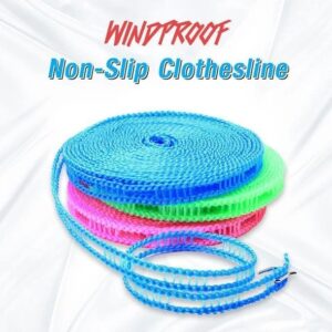 (🔥Summer Hot Sale - Save 50% OFF) Windproof Non-Slip Clothesline & Buy 2 Get Extra 30% OFF!