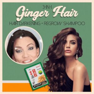 3-in-1 Ginger Hair Darken+Regrow Shampoo (4pcs)