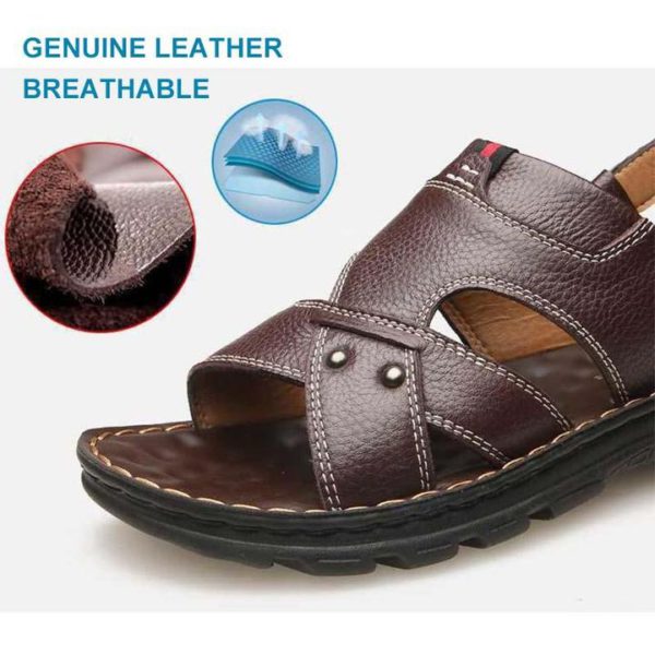 Men's Leather Casual Sandals（Freeshipping）