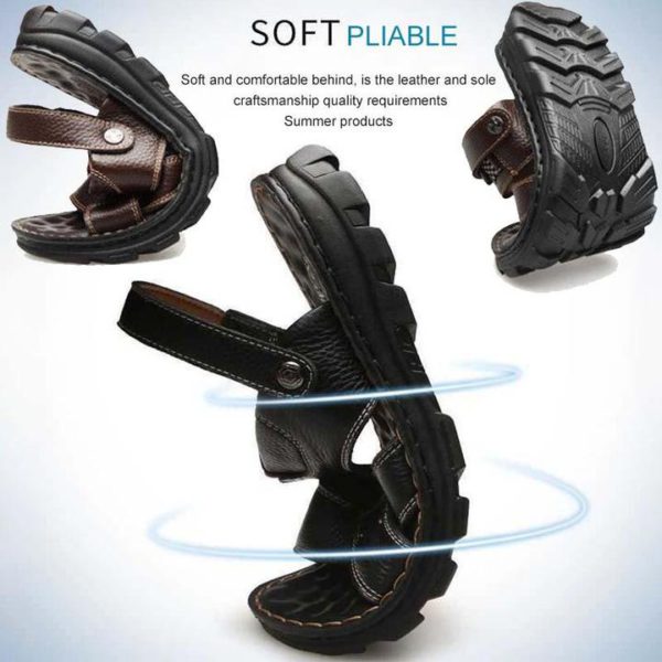 Men's Leather Casual Sandals（Freeshipping）