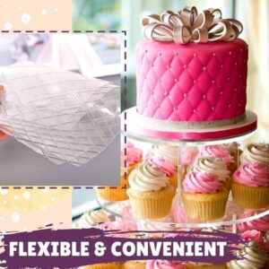 Fondant Texture Lattice Impression Mat (4pcs Set)