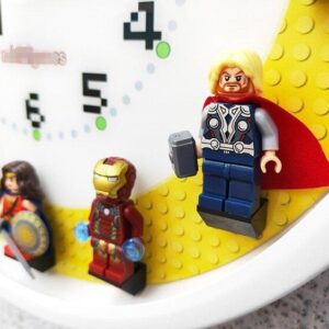 50% OFF TODAY! Wall Clock Including 12 Superheroes