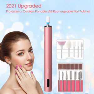 (50% OFF) 2021 Upgraded Professional Cordless Portable USB Rechargeable Nail Polisher