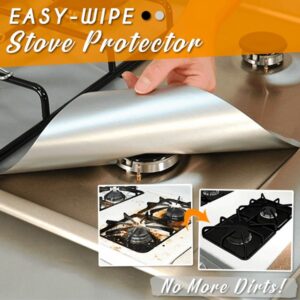 (Summer Sale-50% OFF) Reusable Easy-Wipe Stove Protector(4 pcs) -Buy More Save More