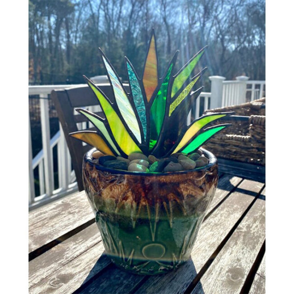 Suncatcher Stained Agave Plante-Buy More Save More