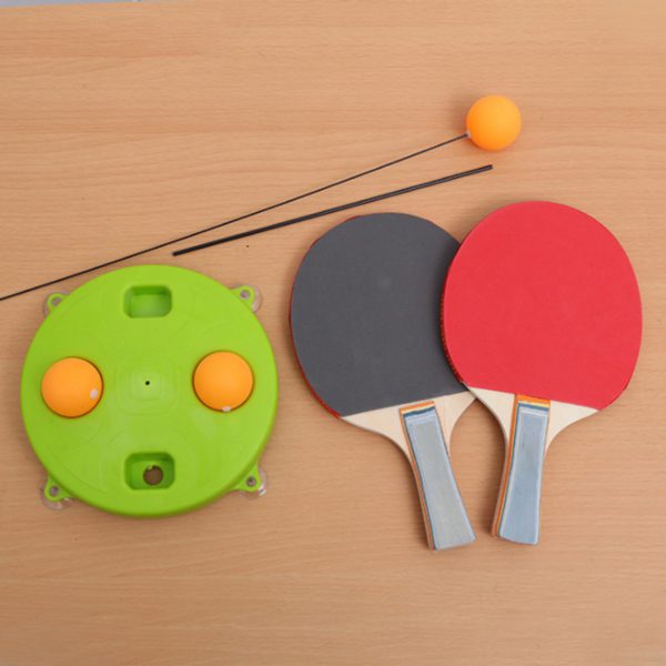 Multifunctional elastic table tennis training device