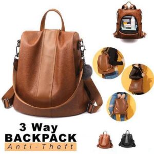 （VALENTINE'S DAY PROMOTION 🎉 - SAVE 50% OFF!!🔥）The Most Popular Large-capacity Leather Anti-theft Backpack