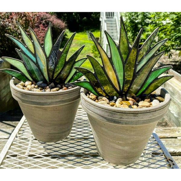 Suncatcher Stained Agave Plante-Buy More Save More