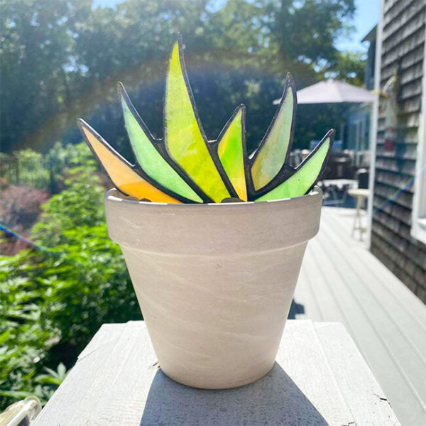 Suncatcher Stained Agave Plante-Buy More Save More