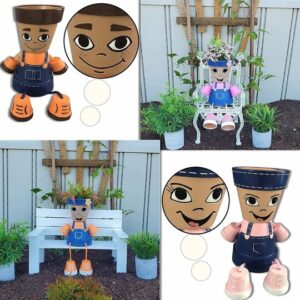 Country Kid People Planter