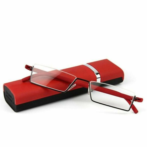 Unisex Comfy Light Half Frame Reading Glasses TR90 Resin Foldable Presbyopic Glasses