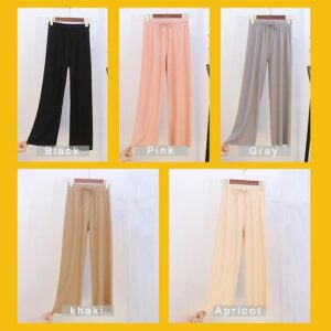 【Summer promotion-50% OFF】Ice Silk Wide Leg Pants Women