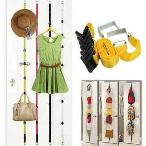 ❤️Father's Day Promotion-50%OFF❤️Adjustable Cap & Bag Storage Belt Door Rack