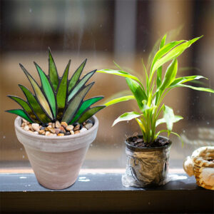 Suncatcher Stained Agave Plante-Buy More Save More