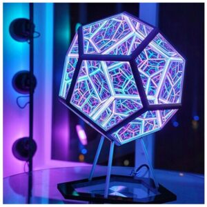 Infinite Dodecahedron Color Art Light