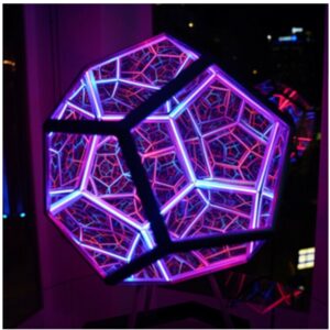 Infinite Dodecahedron Color Art Light