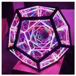 Infinite Dodecahedron Color Art Light